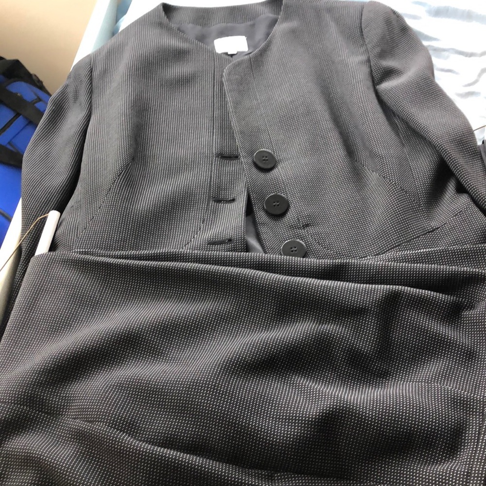 Jacket and pant . Navy’s blue.